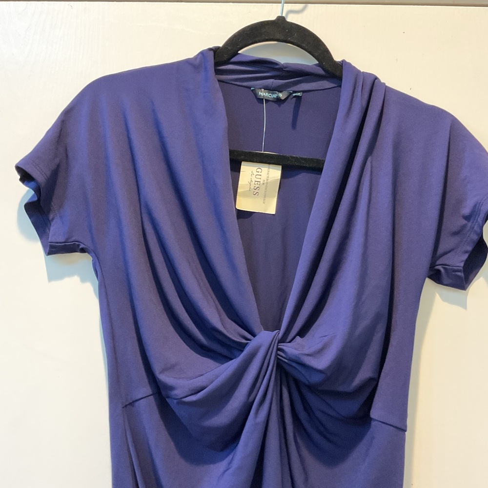 Marciano  Purple Twist-Front Bodysuit